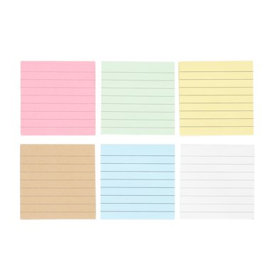 12 Pcs Blocs-Notes Adhésifs Déchirables Liste de Tâches Autocollants de Message de Bureau Blocs-Notes Colorés