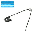 thumbnail image 4 of Uxcell Safety Pins 1.65 Inch Nickle Plated Small Sewing Pins Black 100Pcs, 4 of 5