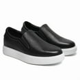 thumbnail image 5 of CMR CHAMARIPA Men's Height Increasing Loafers - Black Leather Slip-On Casual Shoes 7CM / 2.76 Inches, 5 of 9