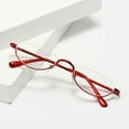 thumbnail image 6 of 3 Pairs of Mens Half Moon Spring Hinge Reading Glasses 3.00 Womens Fashion Half Round Classic Metal Readers +3.00, 6 of 6
