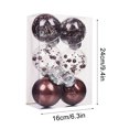 thumbnail image 3 of Blueek 6Pcs Christmas Hanging Balls Decoration, 3inch Fabric Christmas Tree Ball Ornaments Plastic Balls Xmas Decorative Hanging Accessory for Home Holiday Party, 3 of 8