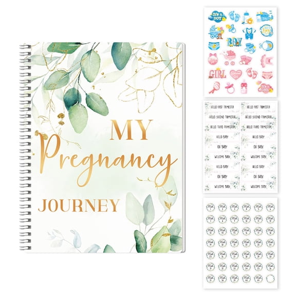 CCOCC 2026 New First Time Moms Pregnancy Journal Diary with Stickers Keepsake Pockets Pregnancy Planner with Calendar Milestones Checklists