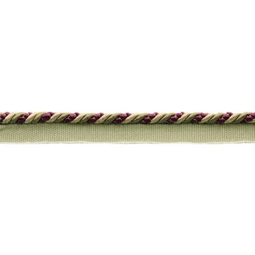 Ellora Collection - Corda decorativa con labbro, lunghezza 1,5 cm (stile # 0058EL), colore: beige oliva, oro #EL07 (beige oro, verde salvia, oro giallo) venduto da The Yard (0,9 m/3 ft/91,4 cm