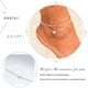 thumbnail image 3 of Tobillera de cristal con doble corazón, collar de cuentas vintage para playa, también como pulsera para mujer (plata) JFHHH pequeña, 3 of 5