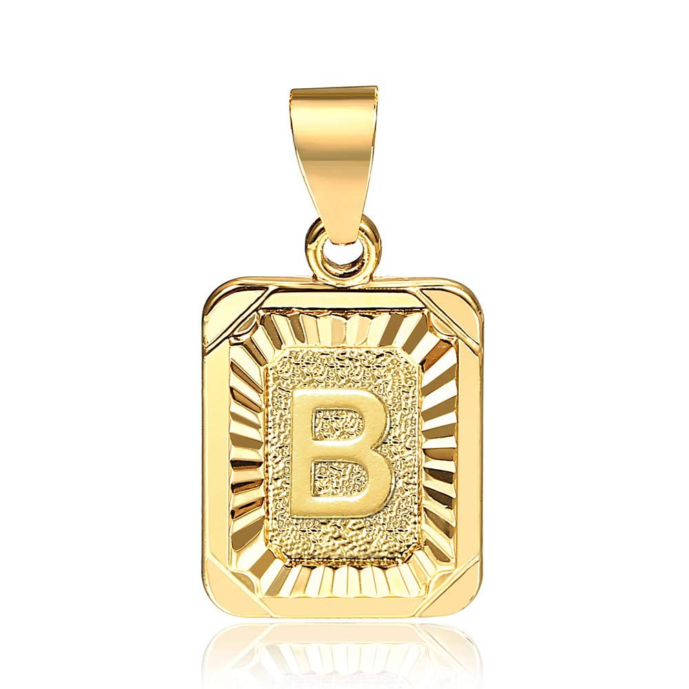 Letter B Necklaces Gold Initial Pendant 