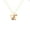 Rose, variant on Pure Elegance Curved Design Cute Small Butterfly Ruby Gemstones 925 Sterling Silver 14K Yellow Gold Over Women Pendant Necklace