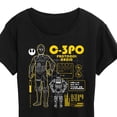 thumbnail image 3 of Star Wars - C3PO Schematic - Women's Short Sleeve Graphic T-Shirt, 3 of 5