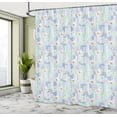 thumbnail image 5 of Ambesonne Abstract Shower Curtain, Floral Pattern Pastel Art, 69"Wx70"L, Pale Seafoam Multicolor, 5 of 5
