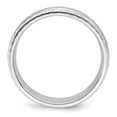 thumbnail image 2 of Sterling Silver Rhodium-plated 6mm Brushed Fancy Band Size 12 QWB116BRH, 2 of 5