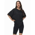 thumbnail image 4 of Women's Plus Size T Shirts Oversized Tees Summer Half Sleeve Crew Neck Tunic Tops, 4 of 6