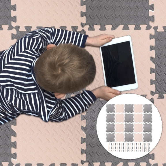 LOLIPPYY 20 Pcs Baby Crawling Mat Assorted Color Foaming Material Slip Resistance