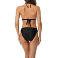 thumbnail image 2 of Sociala Women's Lace V Neck Bikini Sets Halter Two Piece Swimsuit Crochet Bottoms Swimwear, 2 of 4