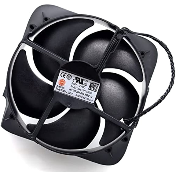 Deal4go 4-Pin 5-Blades Internal Cooling Fan M1127364-002 Replacement For Xbox Series X Console Model 1540 (Rounded Corner) Black