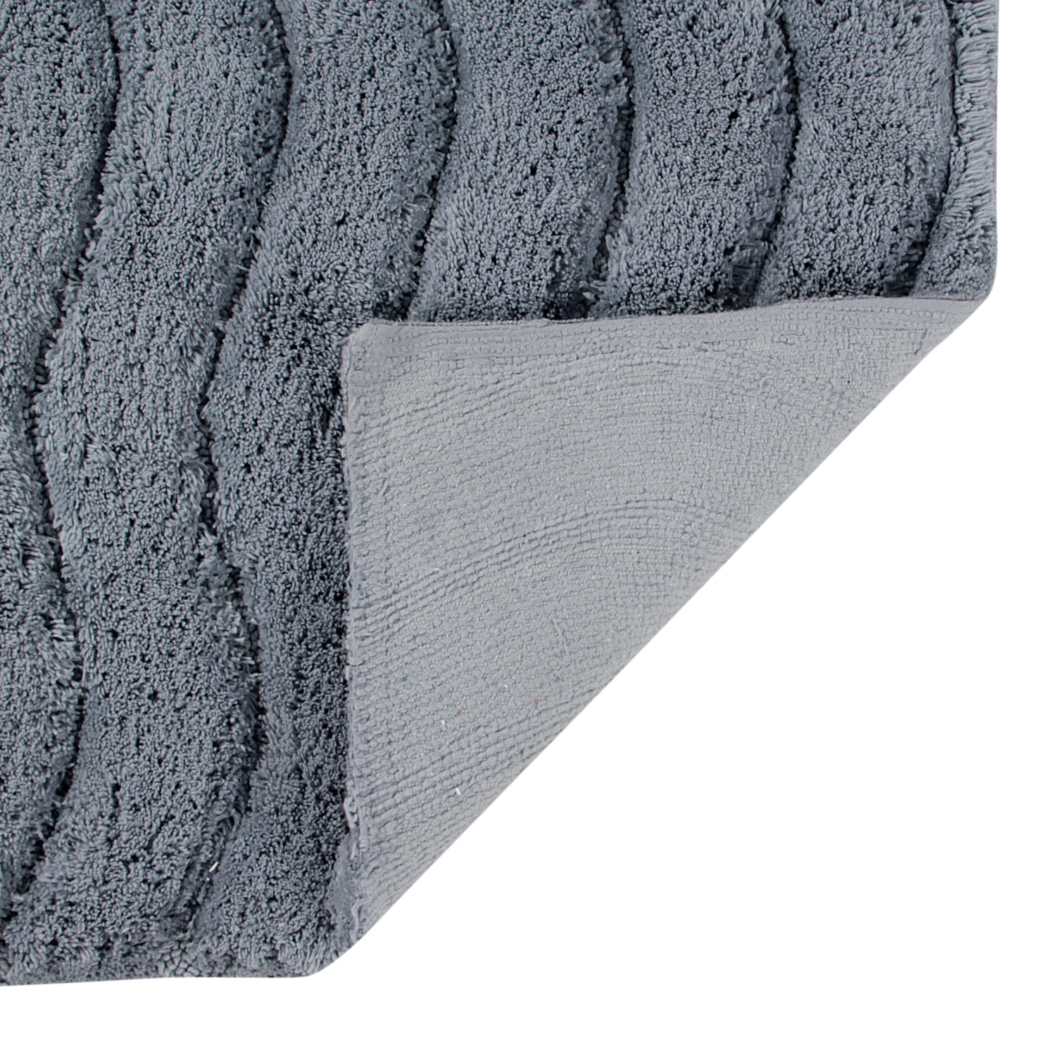 Better Trends Indulgence Bath Mat 100% Ring Spun Cotton, 20" x 60" Rectangle, Gray - image 4 of 5
