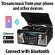 thumbnail image 5 of Tocadiscos Retro Bluetooth Victrola Negro con Centro Multimedia y Altavoces Integrados, 5 of 5