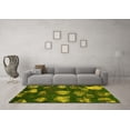 thumbnail image 3 of Ahgly Company Machine Washable Indoor Rectangle Abstract Yellow Modern Area Rugs, 6' x 9', 3 of 4