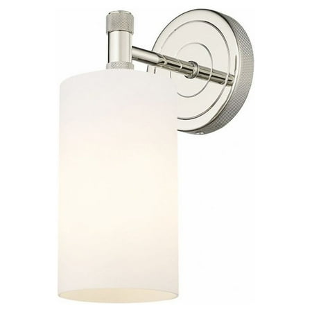 

Innovations Lighting Crown Point - 1 Light 7 Wall-Mounted Sconce Polished Nickel/Matte White