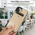 thumbnail image 4 of Phone Case for iPhone 14 Pro Max with Card Holder for Women Men,iPhone 14 Pro Max Crossbody Cases with Strap Lanyard for Girl,PU Leather Anti-Lost Strap Case for iPhone 14 Pro Max 6.7",Gold, 4 of 13