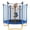 blue, variant on 【SAYGOGO】 5.5ft Kids Trampoline with 360° Safety Enclosure Net, U-Shaped Steel Legs, 30 Springs, Full Foam Padding, Rust Resistant, 4 Colors for Indoor Outdoor Use