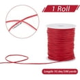 thumbnail image 2 of Cordón encerado de 1,5 mm, 100 yardas, hilo encerado rojo, cordón de algodón encerado, hilo para abalorios encerado., 2 of 9