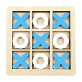 thumbnail image 1 of Juego clásico de tres en raya de madera: juguete interactivo de lógica para niños y adultos, minijuego de mesa portátil con vibrantes colores, perfecto para reuniones familiares y con amigos., 1 of 5