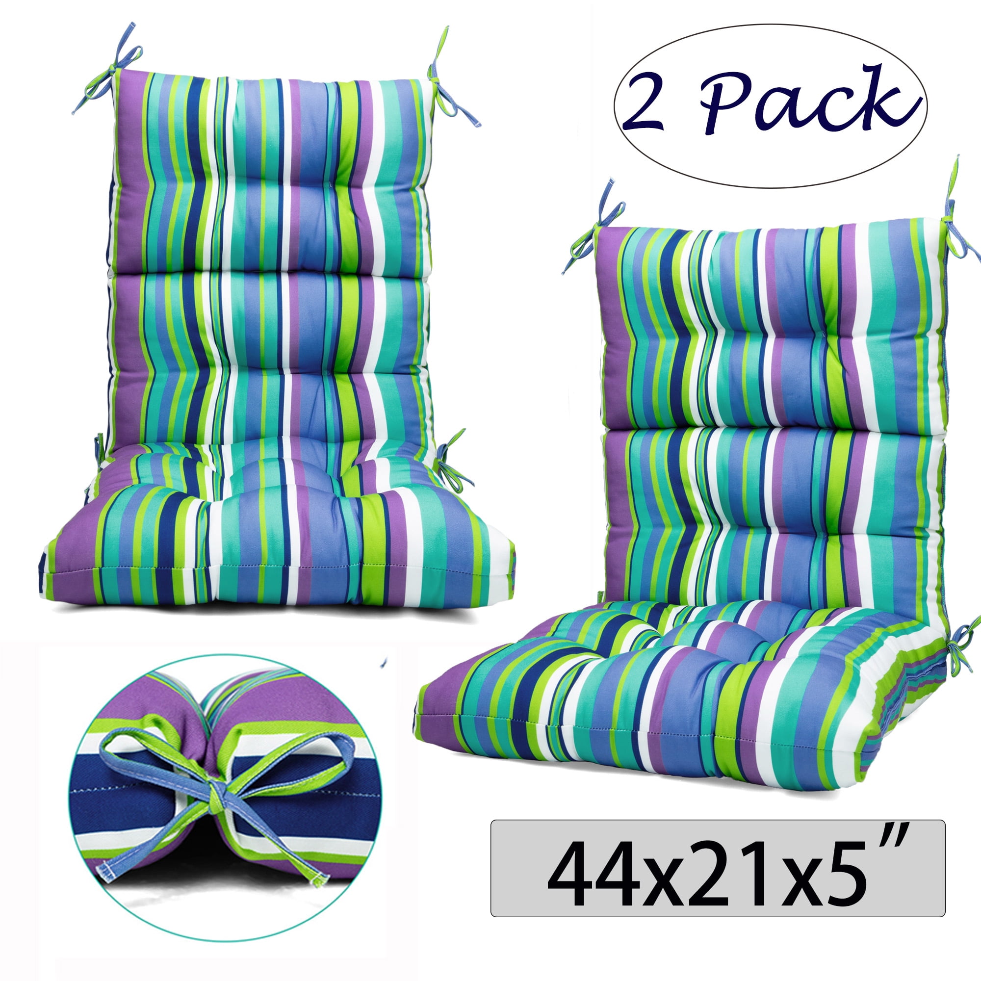 44x21x5 Inch Multifunction Home Outdoor/Indoor High Back Chair Cushion