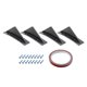 thumbnail image 1 of Alerones triangulares de aleta de tiburón para parachoques trasero de coche 4 Uds estilo c Abanopi Alerones de parachoques trasero, 1 of 7
