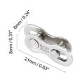 thumbnail image 5 of 10 Pair 10 Speed Master Chain Link Connectors Bicycle Bike Reusable Speed Chain Link Silver Tone, 5 of 8