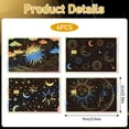 thumbnail image 2 of Wws-carte de Crédit et de Débit - 4 Pcs Autocollants de Carte Boho Soleil Lune, Ensemble de Décalcomanies Mystiques Imperméables pour Cartes de Transport DIY, Autocollant Amovible, 2 of 4