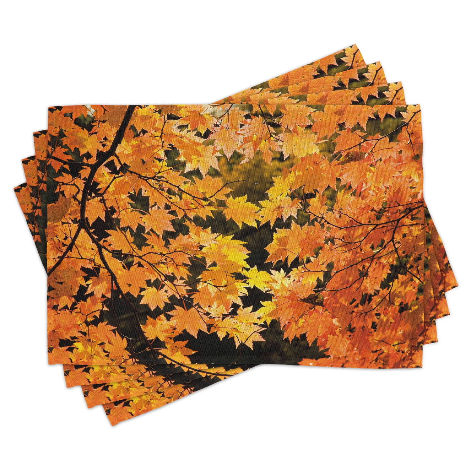 Lot 4 Place Mats Napperon Home Collection Fall Harvest Autumn 13"x18" Place mat 