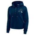 thumbnail image 2 of Women's WEAR by Erin Andrews  Navy Dallas Cowboys Waffle Hoodie Pullover Top, 2 of 4