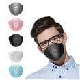 thumbnail image 1 of Best Price,Adult's Mask Color Reusable Ear Hook Size + 5 Filte,PENDANE,Black, 1 of 2