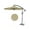 Beige, variant on Arigeas 10FT Cantilever Umbrella with Cross Base, Outdoor Offset Patio Umbrella with Tilt and Crank Lift