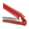 thumbnail image 4 of Peine plegable para el cabello, cepillo de viaje portátil, plegable, pequeño y compacto bermellón, 4 of 8