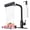 Black-Touch On, variant on Waterfall Kitchen Faucet Black Touch On Stainless Steel with Pull Down Sprayer