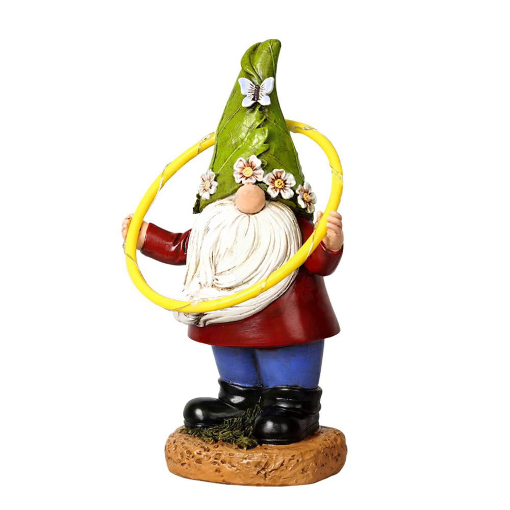 New Naughty Gnome Statue Garden Outdoor Decoration DIY Resin Ornaments Funny 