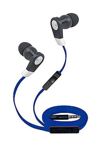 Super High Clarity 3.5mm Stereo Earbuds/ Headphone for Asus ZenFone Max Plus, V Live, V, 4 Pro, 4, AR, 6, 2, 5, 3, 3 Zoom, Deluxe, Ultra (Blue) - w/ Mic & Volume Control + MND Stylus