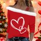 thumbnail image 4 of Xuyuer Valentine Shirt Women Love Heart Graphic Sloping Shoulder Suspender Shirt Funny Valentine's Day Gift Shirts Love Tops, 4 of 7