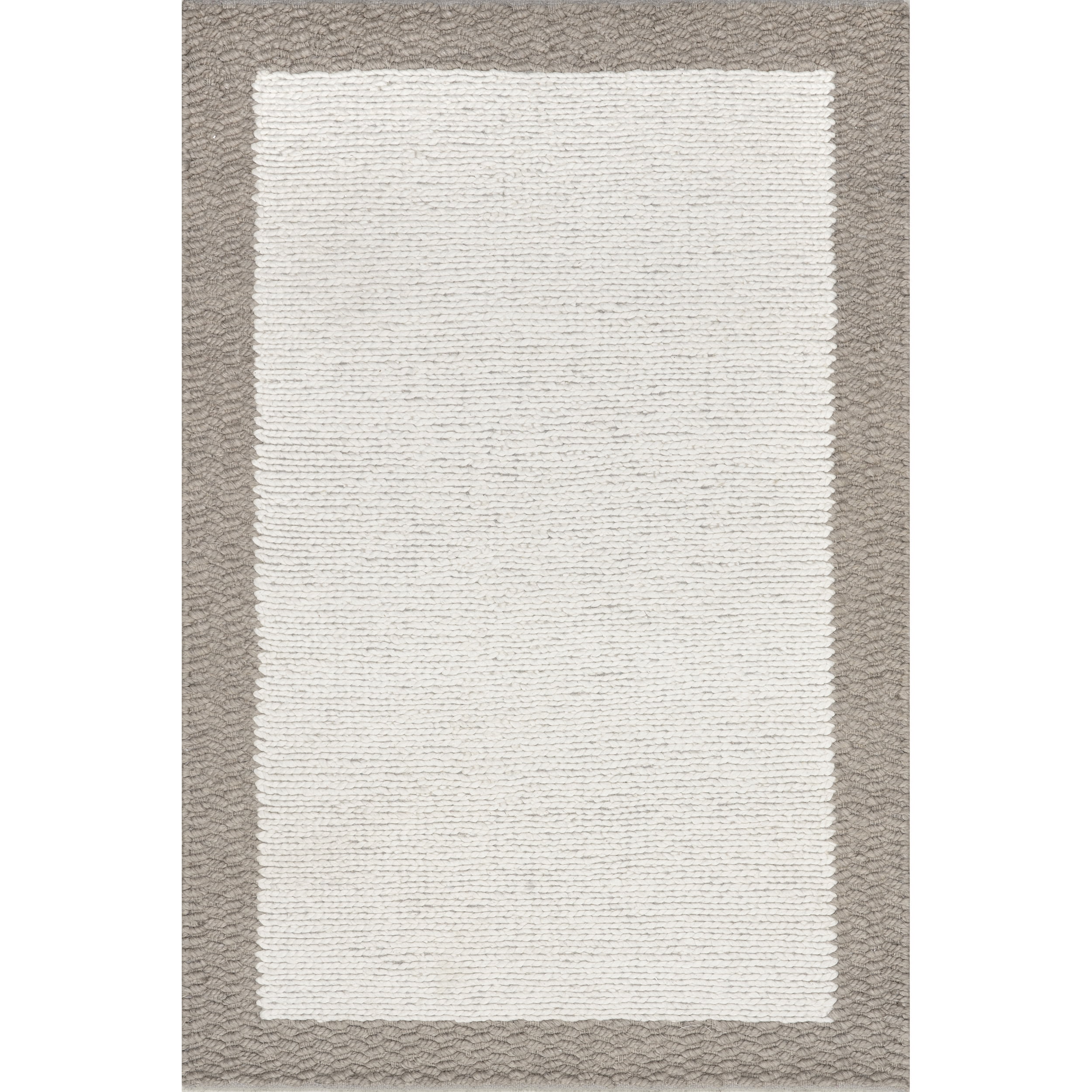 nuLOOM Aster Chunky Knit Wool Area Rug, 5' x 8', Ivory