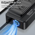 thumbnail image 5 of 200W Car Voltage Converter Inverter DC 12V to AC 230V Ports Fast Charging Car Charger with Cigarette Lighter Plug with 2 Sockets and 4 USB for Business Trips and Vacation, 5 of 7