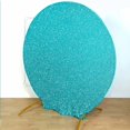thumbnail image 2 of Efavormart 7.5ft Turquoise 2-Sided Spandex Fit Round Wedding Arch Backdrop Cover, 2 of 10