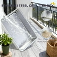 thumbnail image 5 of 23.7" XL Spacious Stainless Steel Cat Litter Box - 5.7" High Walls, Filter Pedal & Scoop, Mess-Free for Cats Up to 15 lbs (23.7"Lx15.8"Dx11.7"H), 5 of 7