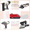 thumbnail image 3 of 2PACKS 20V 3.0Ah Lithium Battery and Charger Replacement for Porter Cable PCC685L PCC680L PCC681L PCC682L PCC685LP 20-Volt Max, 3 of 5