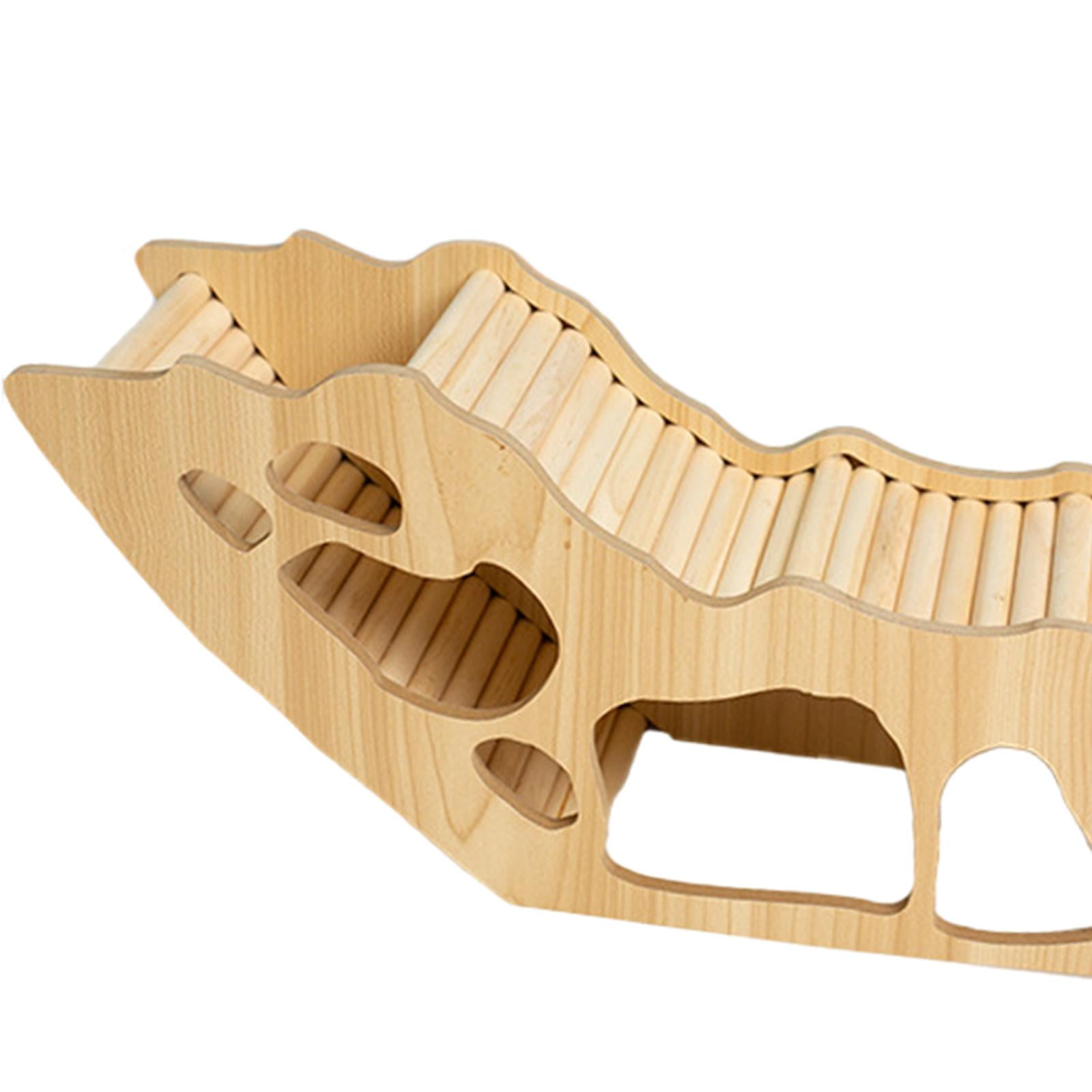 Bvdfgk Cage Accessories Chew Cage Toy Exploring Toy Wooden Hamster House for Chinchilla style C