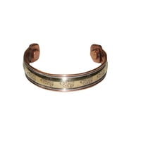 Mogul Peaceful Buddha Gift Magnetic Copper Cuff Bracelet