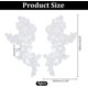 thumbnail image 2 of 2 pares de apliques de encaje bordado con forma de flor, parche floral de encaje blanco, par de apliques de encaje con efecto espejo para costura y decoración de manualidades., 2 of 9