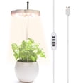 thumbnail image 2 of Luz de crecimiento de plantas, lámpara de planta con luz de relleno verde para crecimiento de plantas en forma de flor, materiales ecológicos, 2 of 8