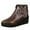Brown, variant on YOUSNH Women's Autumn And Winter Sharp Wedge Heels With Thick Sole Zipper Deep Shoes Fashion Single High Heeled Ankle Boots Womens Winter Boots Brown 7.5
