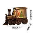 thumbnail image 3 of sdhkgrrt under $5 Christmas Train Ornament, Christmas Train Ornament,Water Filled Night Light,Santa Claus Train Decor,Window Sill Display,Holiday Light Up Decoration, 3 of 4