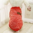 thumbnail image 3 of Dog Sweaters For Small Dogs - Classic Knit Winter Warm Pet Sweatshirt, Puppy Pajamas & Soft Knitwear Dog Clothes,Red,L, 3 of 3